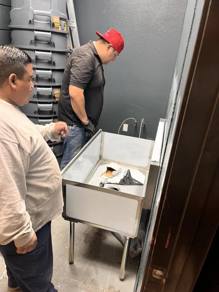 Commercial plumbing and sink installation in Woodcreek